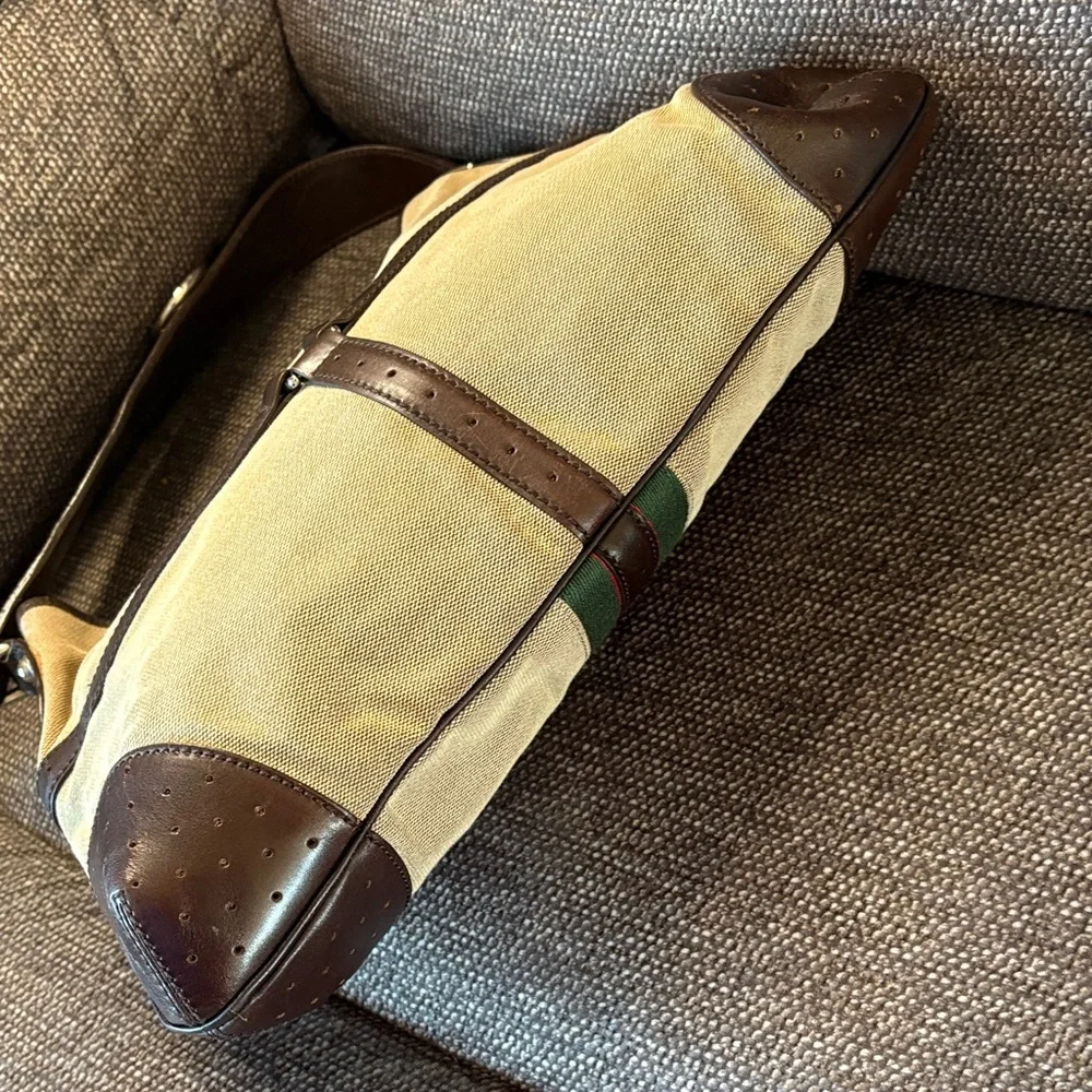 Vintage Gucci GG Supreme web Reins Hobo Bag